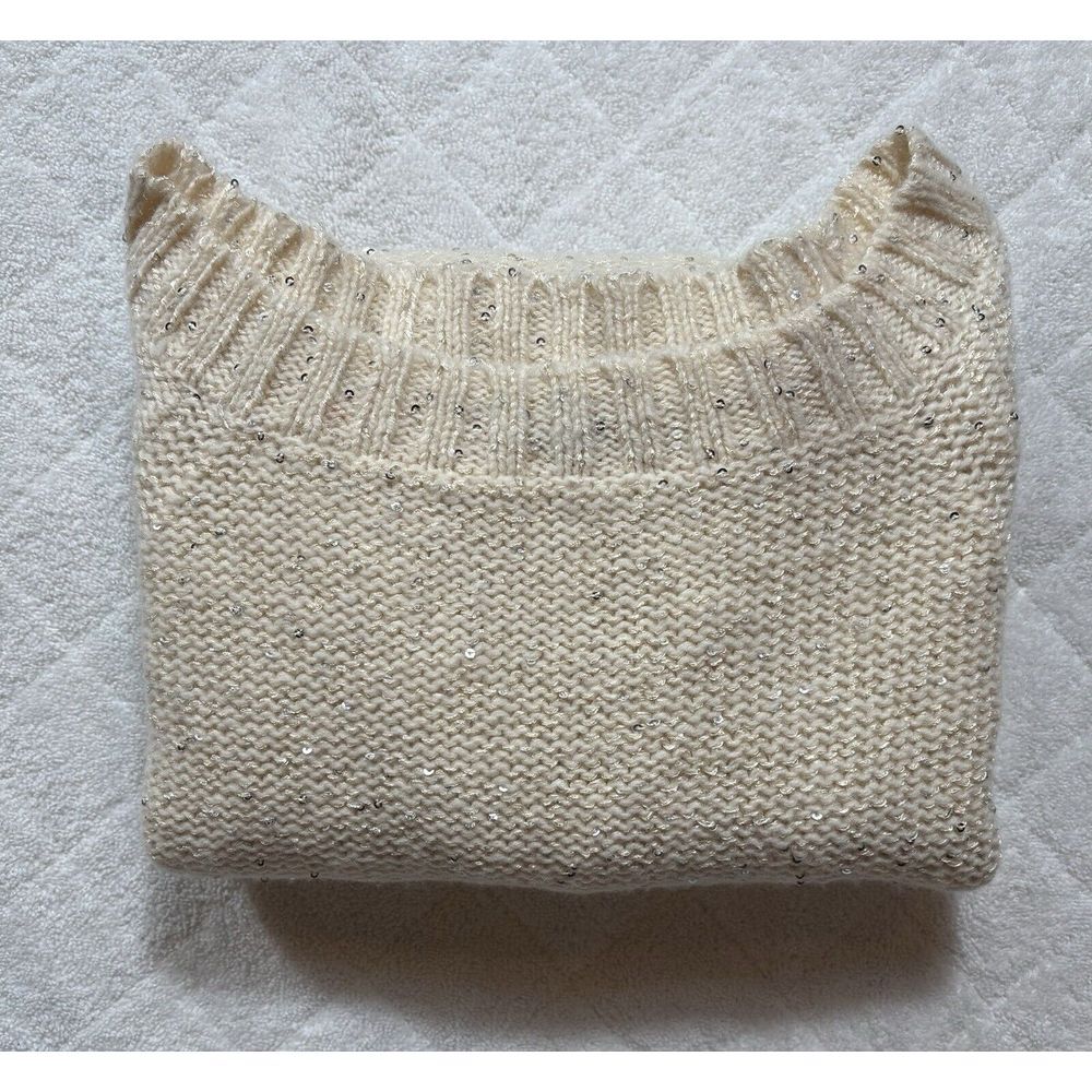 Talbots Wool Blend Sequin Sweater Cozy Women's La… - image 8